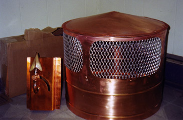 Georgian Bay Custom Copper Fireplace Project